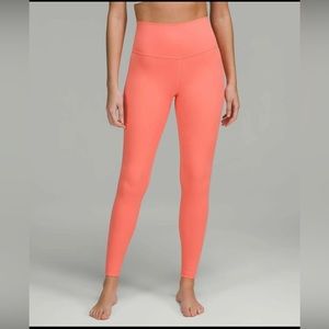 SOLD Lululemon Align Hi-Rise Pant 28”, Size 2, Raspberry Cream, Nulu Fabric